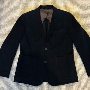 Brooks Brothers Red Fleece Velvet Blazer in Navy Blue